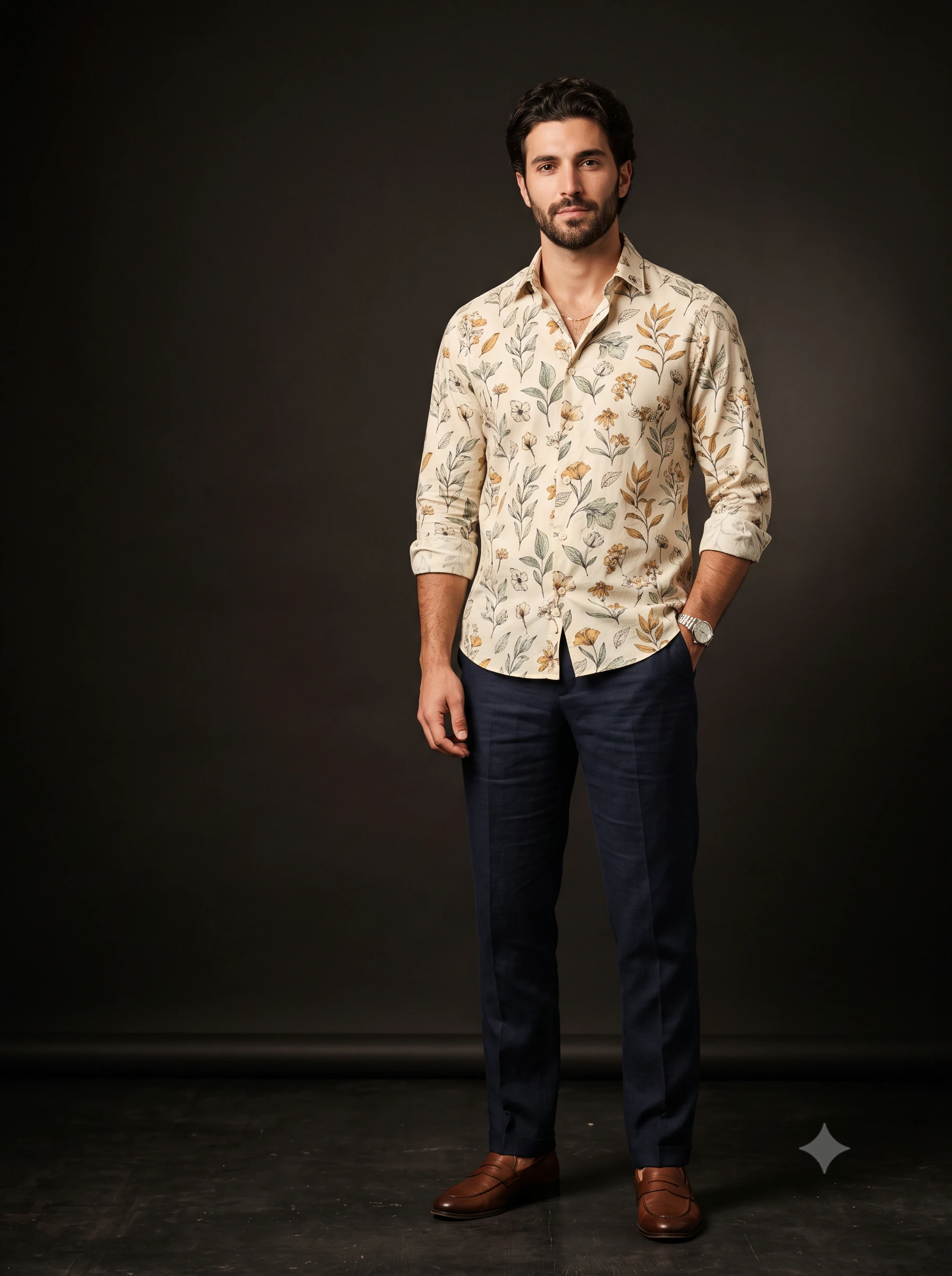 Botanical Bloom — our cloth, shown worn
